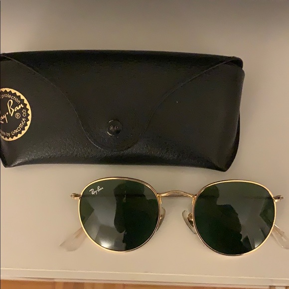 Ray Ban Round Metal Sunglasses! Lightly Worn main image 2